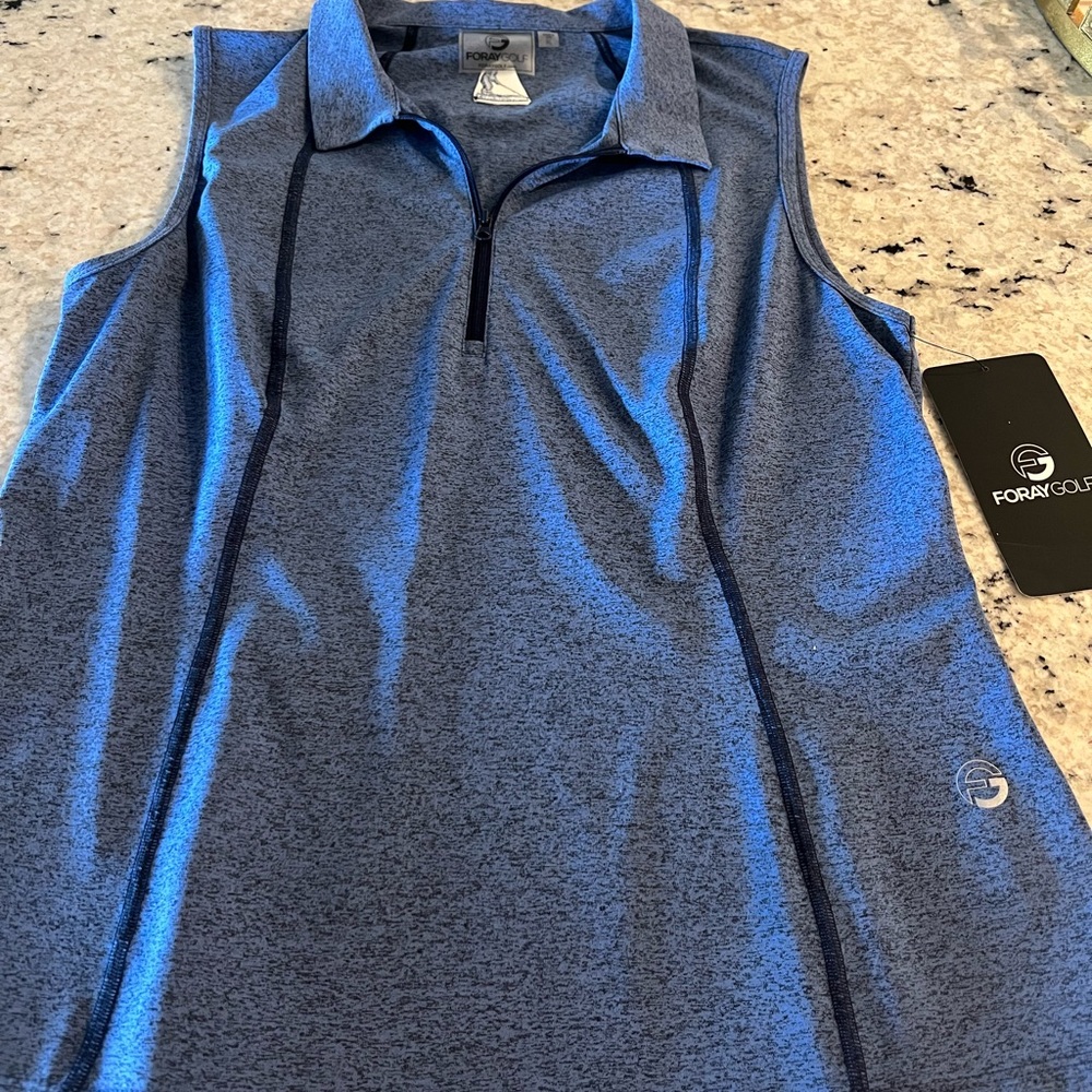 Foray Golf sleeveless polo - XL slim fit